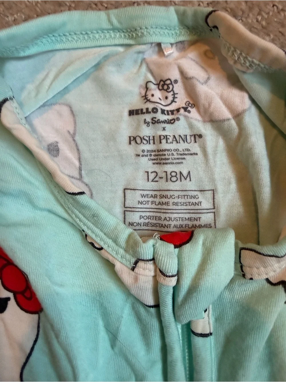Posh Peanut Hello Kitty Footed Pajamas